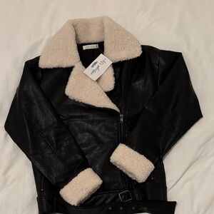 Women’s 12th tribe leather jacket XS